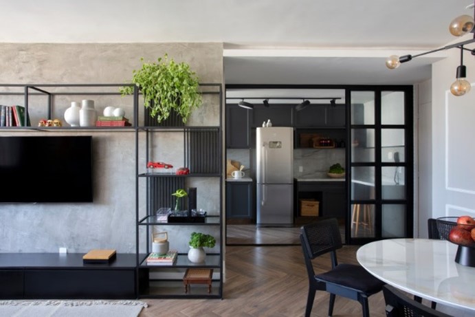 استفاده عالی از فضای داخلی در طراحی آپارتمان | استودیو معماری زاها